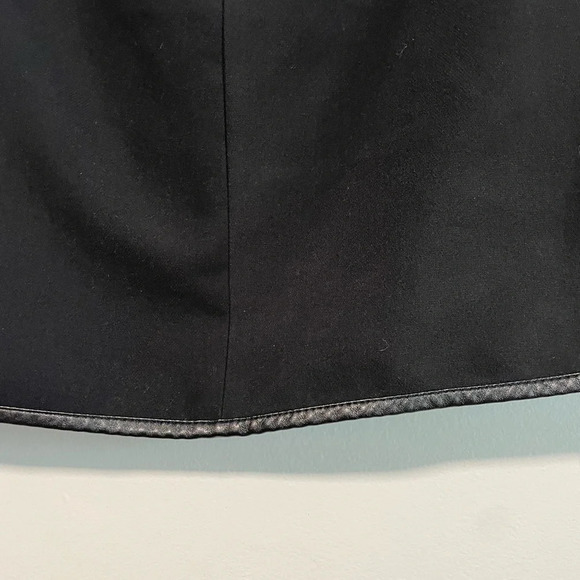 Joe Fresh Black Skirt with Leather Trim - Size 0 - Picture 7 of 7